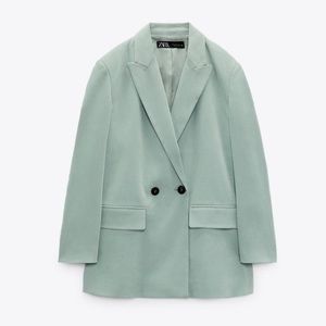 Zara Oversize Double Breasted Soft Blazer